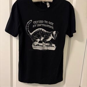 Next Level Apparel Black Cat Humor Tee